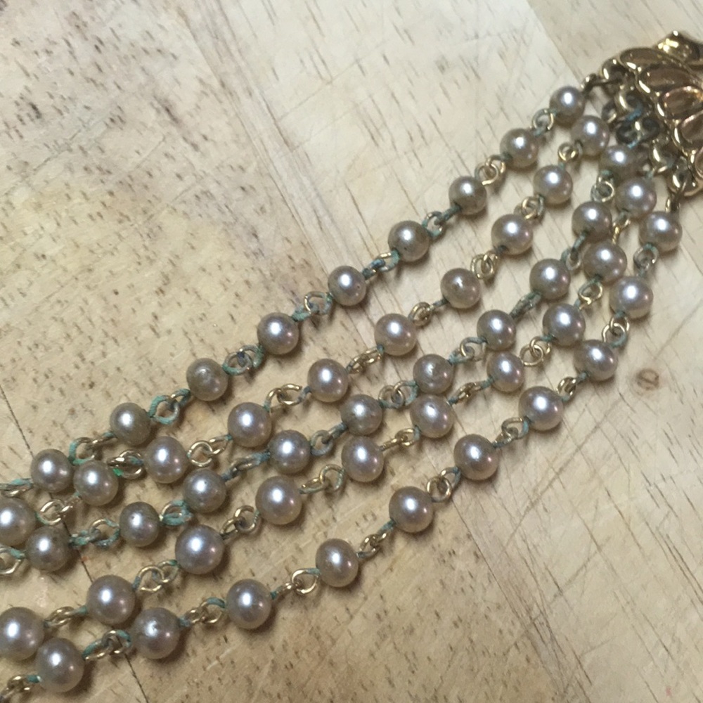 Vintage Lisner beaded bracelet mad men statement - Picture 4 of 8